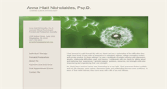 Desktop Screenshot of nicholaidestherapy.com